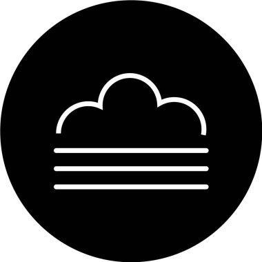 Bulut simgesi vektör illüstrasyonu