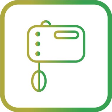 Vektör illüstrasyonu, basit simge karıştırıcı 