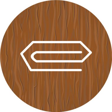 Beyaz arkaplanda izole edilmiş vektör ahşap tabela