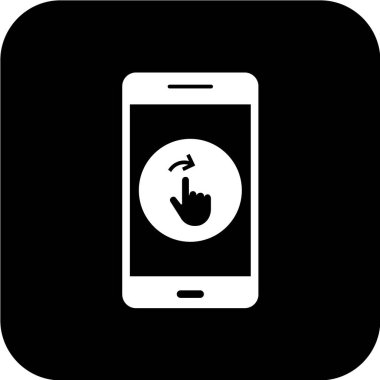 Modern telefon simgesinin vektör illüstrasyonu 