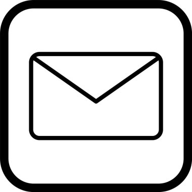 Moda Biçiminde Zarf Simgesi İzole Arkaplan