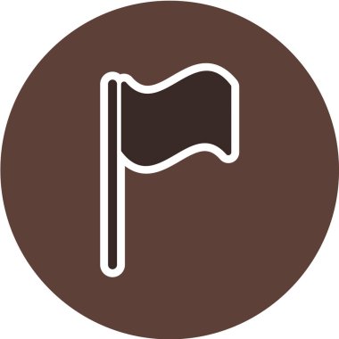 bayrak ikonu vektör illüstrasyonu