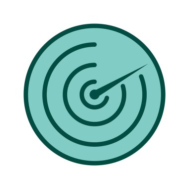 Radar Simgesi Moda Biçiminde İzole Arkaplan