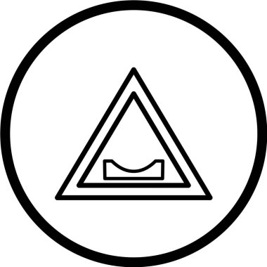 Yol simgesi, vektör illüstrasyonu