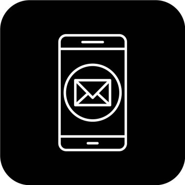 Modern cep telefonu simgesinin vektör çizimi