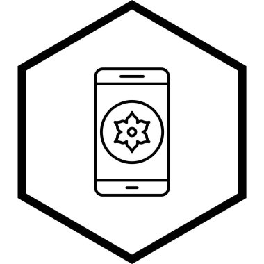 Galeri Mobil Uygulama Simgesi Moda Biçimli İzole Arkaplan