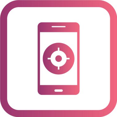 Modern telefon simgesinin vektör illüstrasyonu 