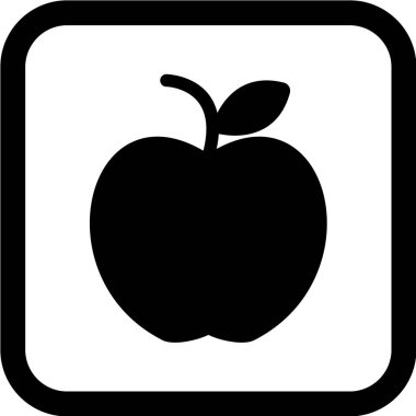 elma simgesi, vektör illüstrasyonu