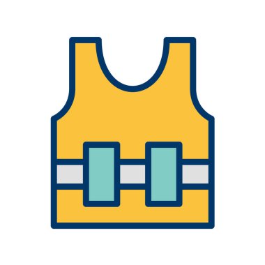 balıkçı ceketi simgesi, vektör illüstrasyonu