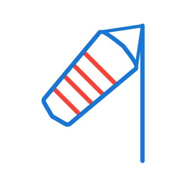 4 Temmuz için izole edilmiş tek satır simgesinin vektör illüstrasyonu.