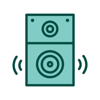 Moda Biçimli Sözcü Simgesi İzole Arkaplan