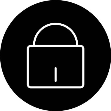 Kilit simgesinin vektör illüstrasyonu