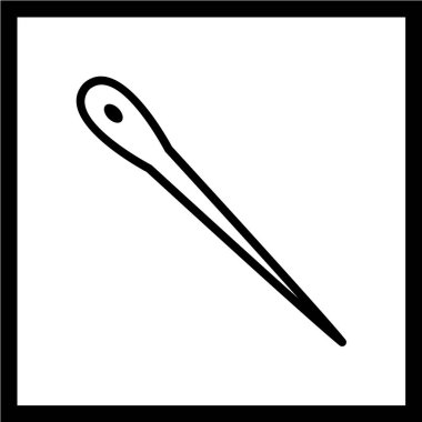 iğne vektör illüstrasyonu, basit simge