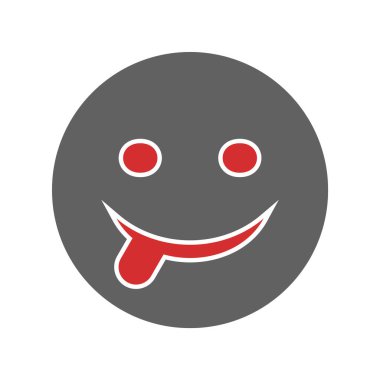 Moda Biçimli Dil Simgesi İzole Arkaplan