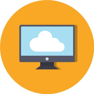 Renkli düz vektör simgesi