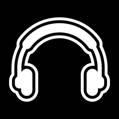 Kulaklık Simgesi Moda Biçimli Ayrı Arkaplan