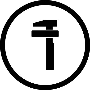 Yol simgesi, vektör illüstrasyonu