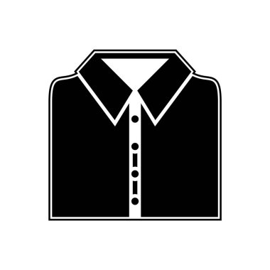 Okul Gömleği Simgesi Moda Tarzı İzole Arkaplan      