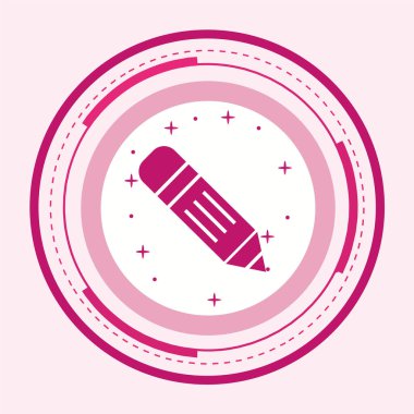 Bir uzun gölge okul simgesinin vektör çizimi