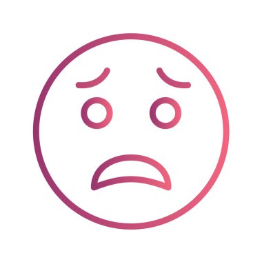 Moda Biçimli Emoji Simgesi İzole Arkaplan 