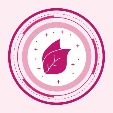 Yaprak Simgesi Moda Biçiminde İzole Arkaplan