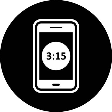 Zaman Görüntüleme Mobil Uygulama Simgesi Moda Biçimli İzole Arkaplan