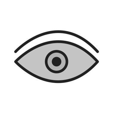 Göz simgesi vektör illüstrasyonu