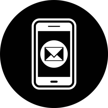  İleti Mobil Uygulama Simgesi Moda Biçimli İzole Arkaplan