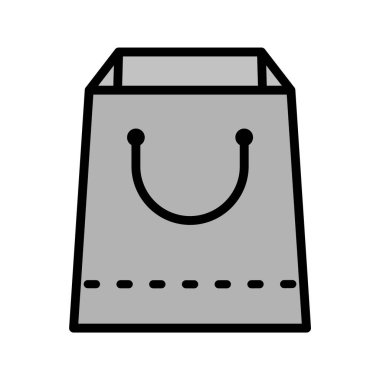 Alışveriş Torbası Simgesi Moda Biçimli İzole Arkaplan