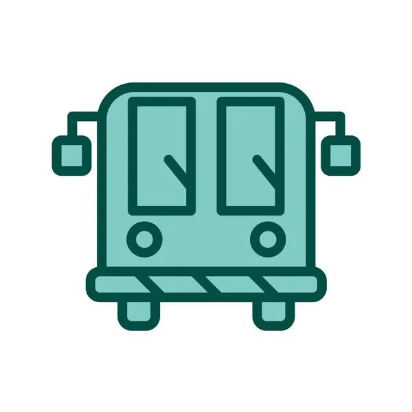 Σύμβολο Πινακίδας Λεωφορείου Εικονογράφηση Διανύσματος — Διανυσματικό Αρχείο