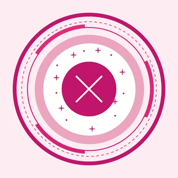 Moda Biçimli İzole Arka Gruplandırılmış Simgeyi İptal Et