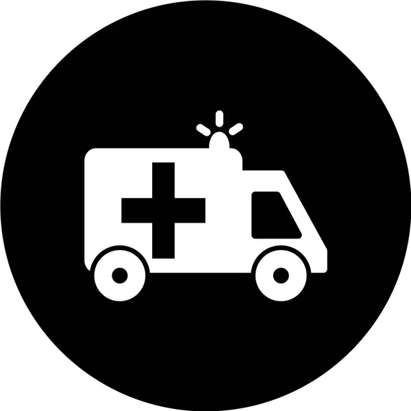 Ilustrasi Vektor Ikon Ambulans - Stok Vektor
