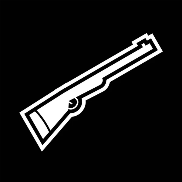 Shotgun Icon Trendigen Stil Isolierten Hintergrund — Stockvektor