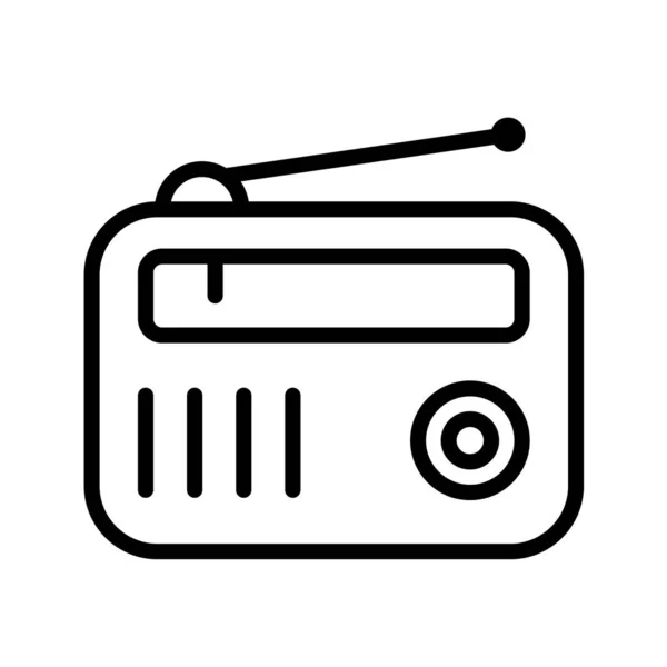 Απεικόνιση Διανύσματος Εικονιδίου Ραδιοφώνου — Διανυσματικό Αρχείο
