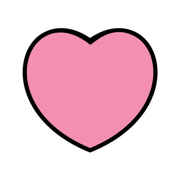 Aşk Bakım Kalp Ikonu Vektör Illüstrasyon Tasarımı — Stok Vektör