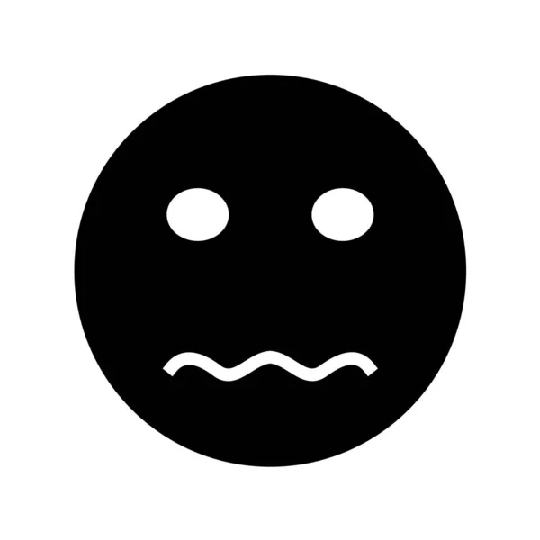 Emoji Ikonen Trendig Stil Isolerad Bakgrund — Stock vektor