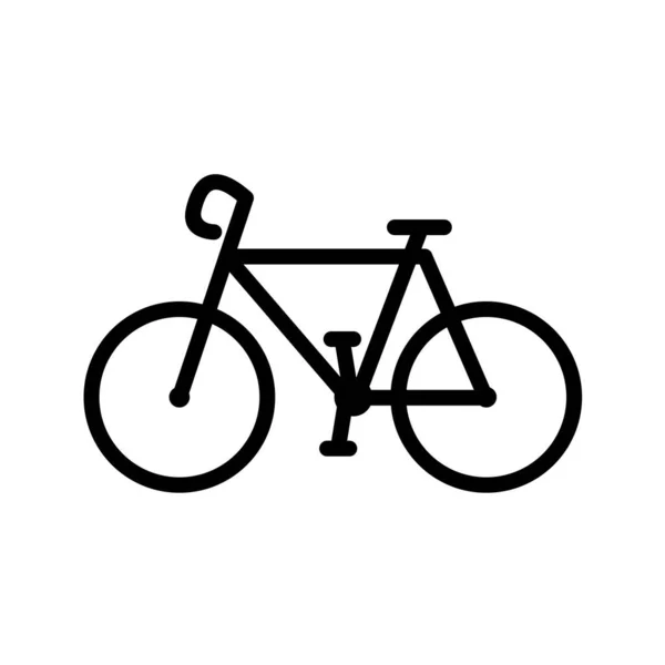 白地に隔離されたブラックスタイルの自転車アイコン スポーツとフィットネスのシンボルベクトルイラスト ストックベクター C Iyikon