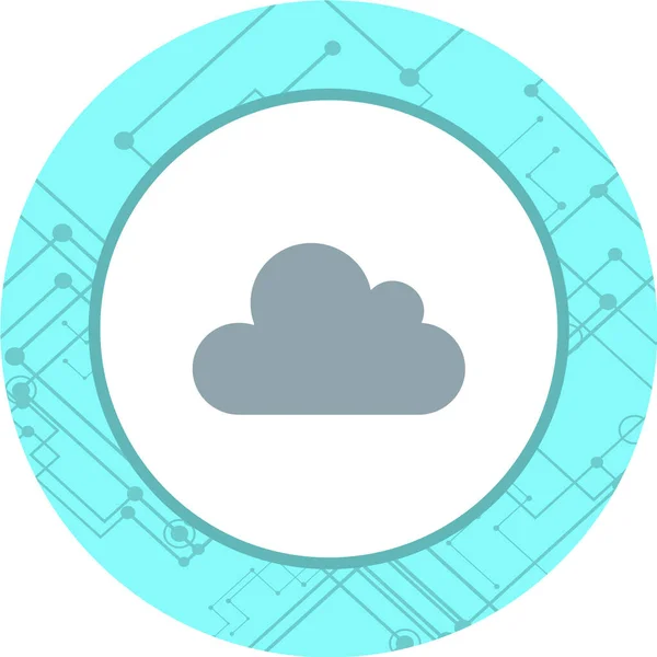 Ilustrace Vektoru Ikony Cloud Computing — Stockový vektor