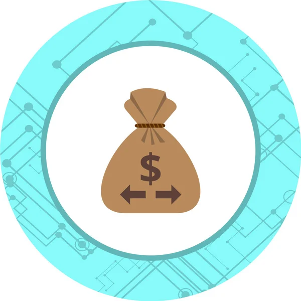 money bag icon. vector illustration