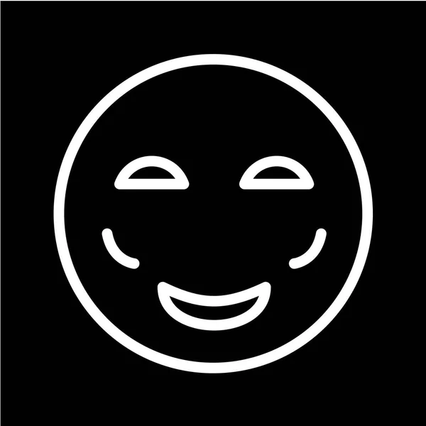 Ikona Uśmiechu Ilustracja Wektora — Wektor stockowy