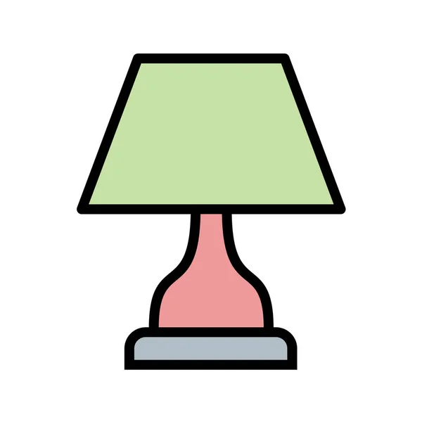 Icône Lampe Illustration Vectorielle — Image vectorielle