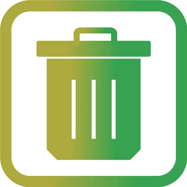 Vektorillustration Eines Grünen Recycling Symbols — Stockvektor