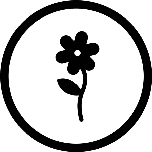 Illustration Vectorielle Icône Fleur — Image vectorielle