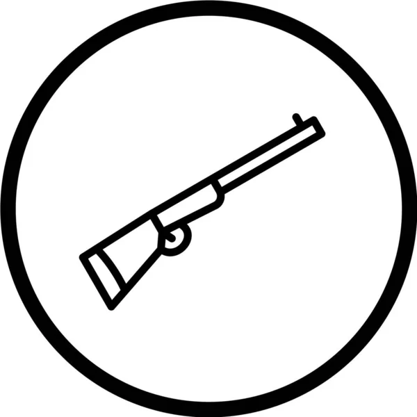 Vektor Illustration Pistol Ikon — Stock vektor