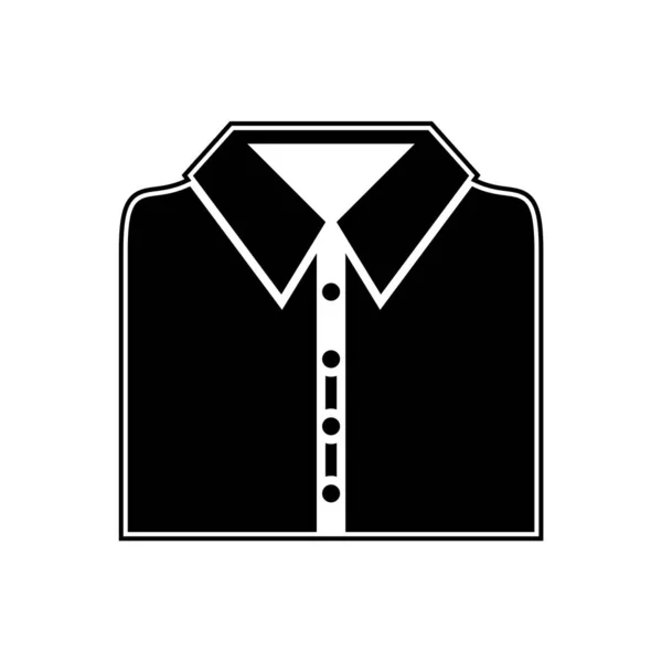 Ikona Koszuli Szkolnej Modnym Stylu Izolowane Tło — Wektor stockowy