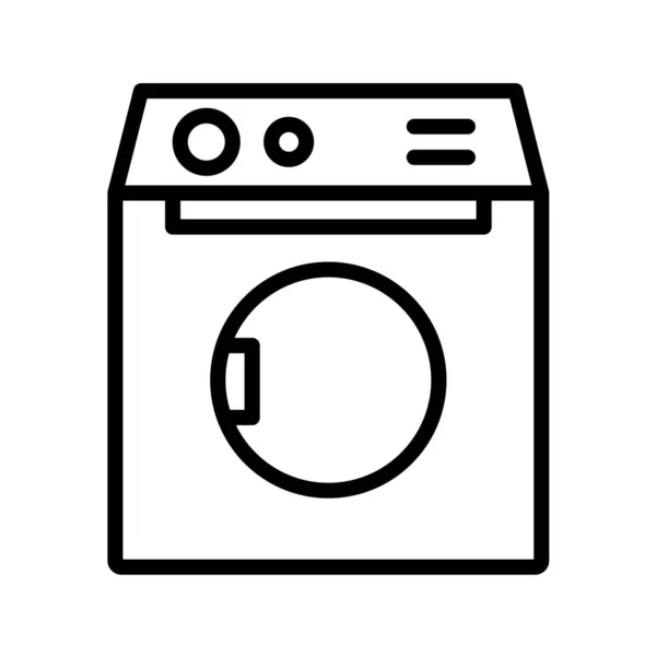 Wasmachine Pictogram Vector Illustratie — Stockvector