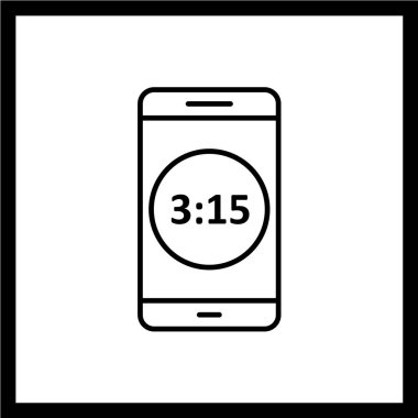 Akıllı telefon simgesi. düz dizayn biçimi 10