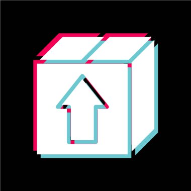 Bir ev simgesinin vektör illüstrasyonu