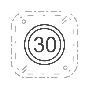 Yol simgesi, vektör illüstrasyonu