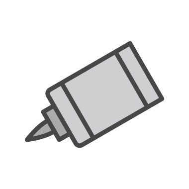 Moda Biçimli Yapıştırıcı Simgesi İzole Arkaplan 